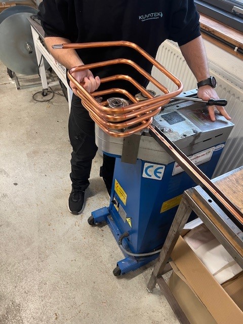 Bukning af fordamper